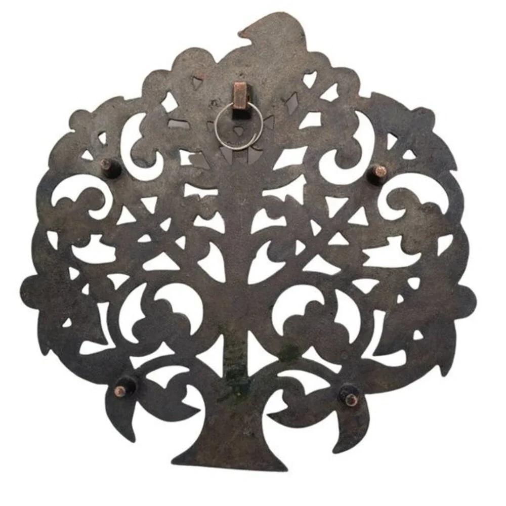 Partridge in a Pear Tree Trivet Table Decor Brass Wall Art Decor - Picture 5 of 5